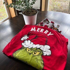 ******SOLD*****Grinch Pajamas Set Official Women's Small